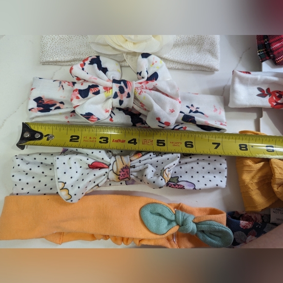 8pk baby headbands. Flowers, plaid, spring. Excellent condition. - Picture 5 of 8